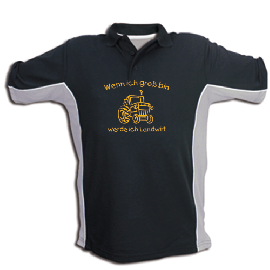 Polo-Shirt Bicolor Motiv 1020